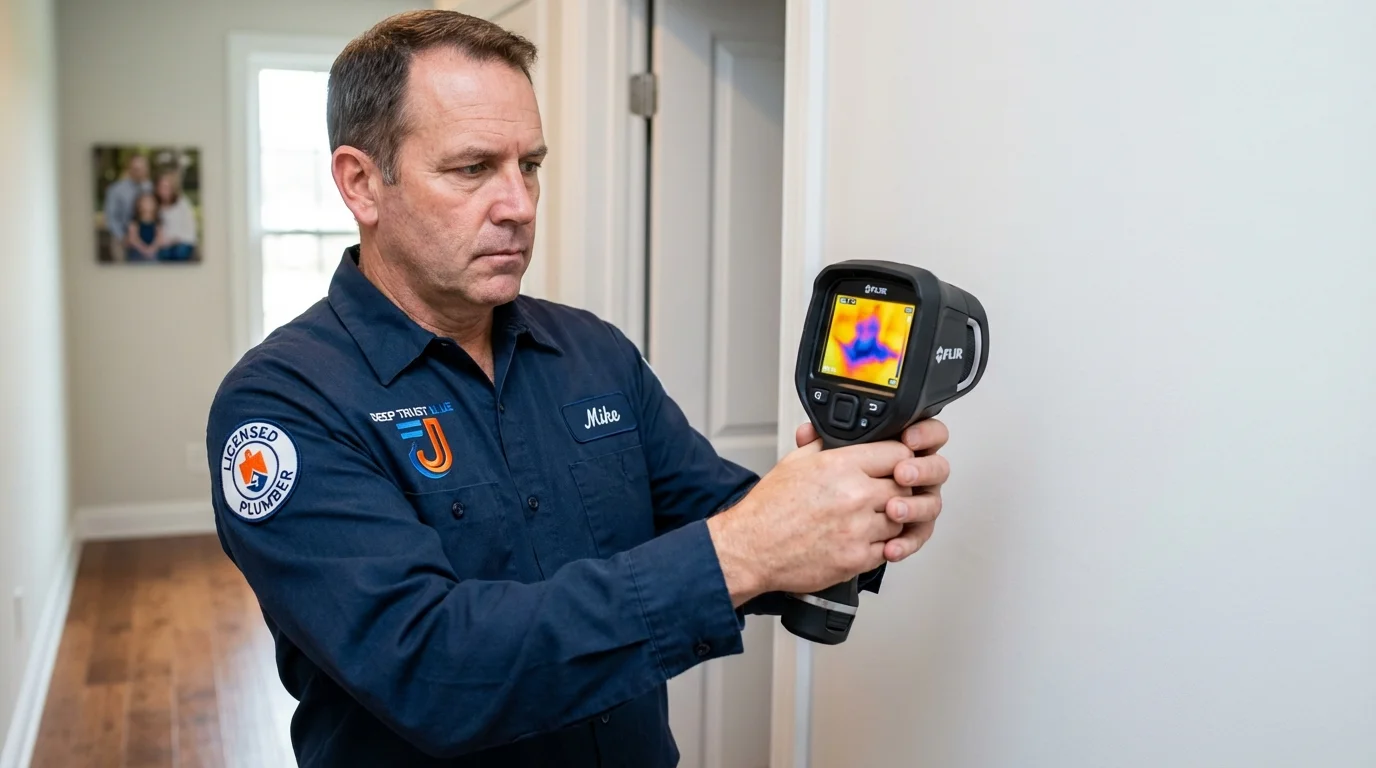 Thermal imaging leak detection by Johns Plumbing LLC in Courtland